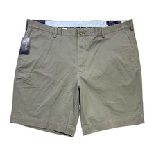 Polo Ralph Lauren Men Twill Classic Fit Shorts 46" Big x 9" Gray 98 NWT