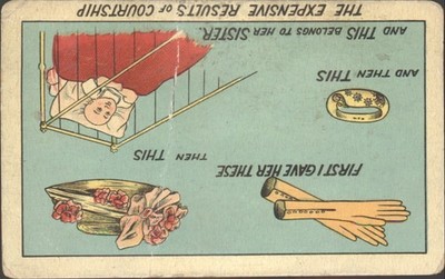 DIE TEUREN ERGEBNISSE DER BALZ, Humor - Vintage POSTKARTE