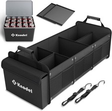 Organizador maletero extra grande de 3 compartimentos resistente para coche, SUV