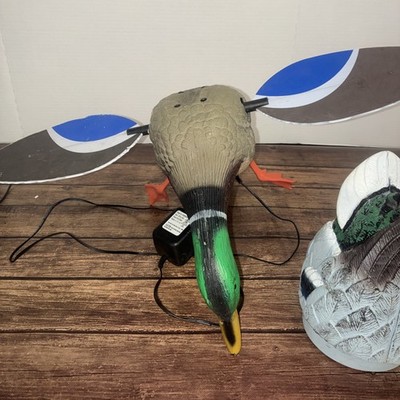 Mallard Duck Spinning Wing Decoy Tested & Working Plus Extra Decoy