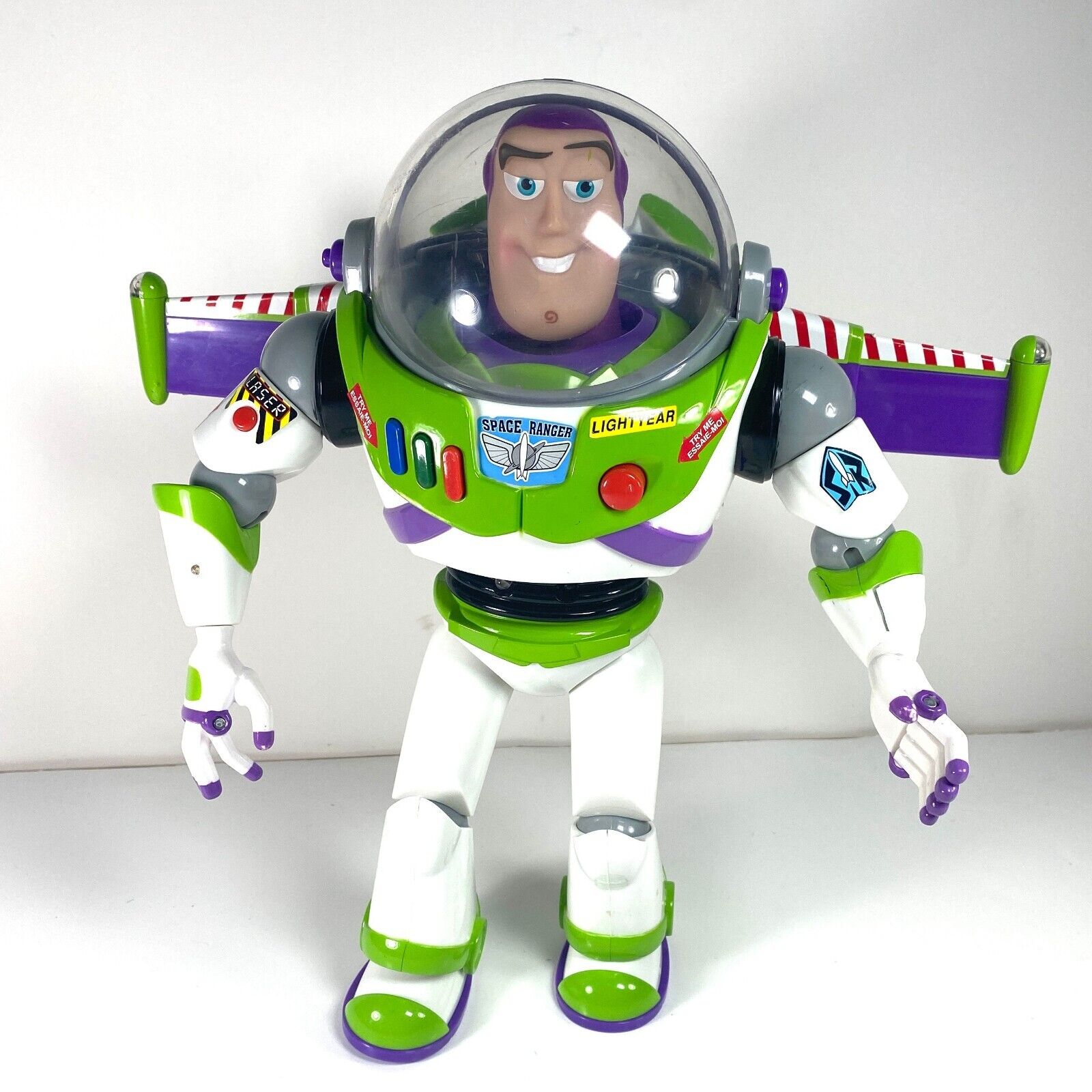 Disney Toy Story 4 Buzz Lightyear Space Ranger Bonnie 12" Action Figure - Works!