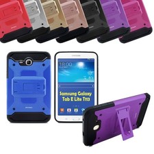 For Samsung Galaxy Tab E Lite 7.0" T110/T113 Armor Shockproof Stand Case Cover