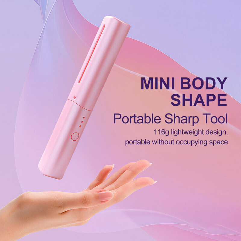Rechargeable Mini Hair Straightener Portable Cordless Hair Straightener