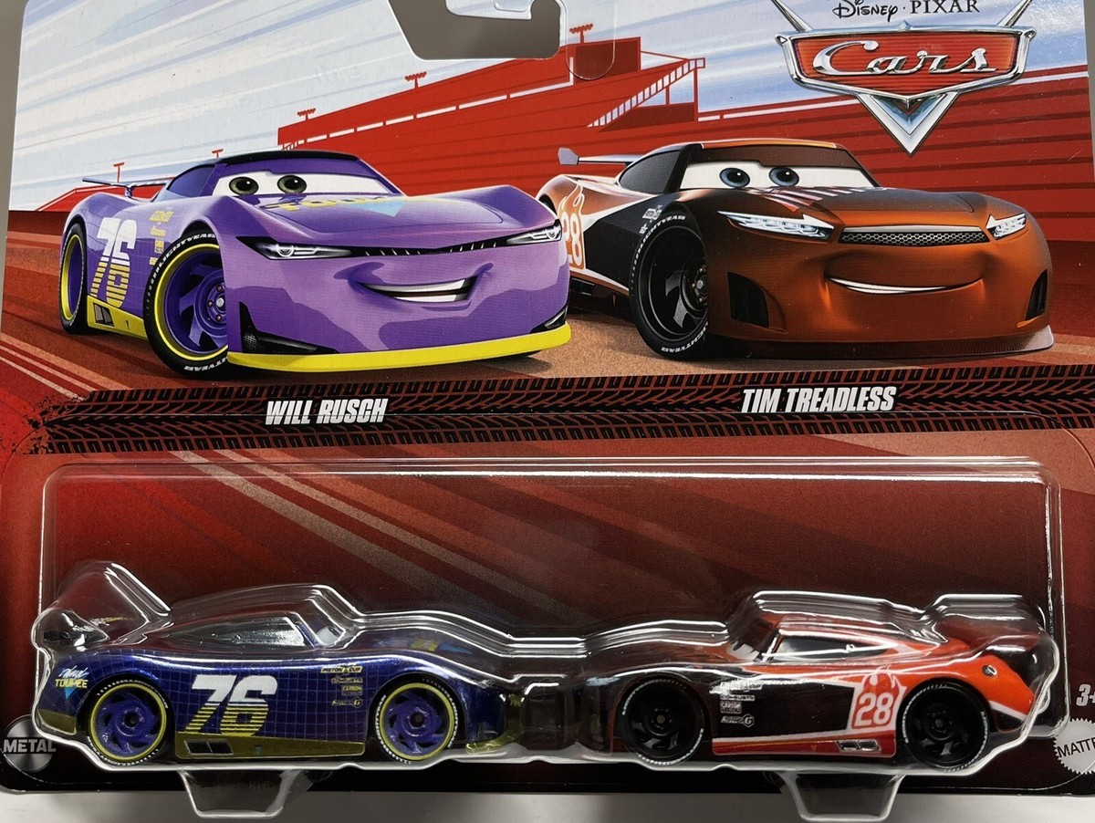 2022 DISNEY PIXAR CARS 3 DIECAST WILL RUSCH & TIM TREADLESS
