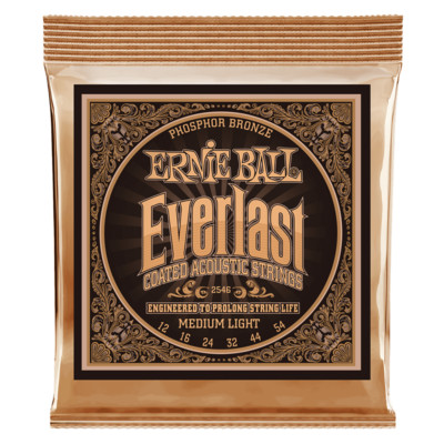 Ernie Ball 2546 Everlast Medium Light 12-54 Phosphor-Saiten für Akustikgitarre