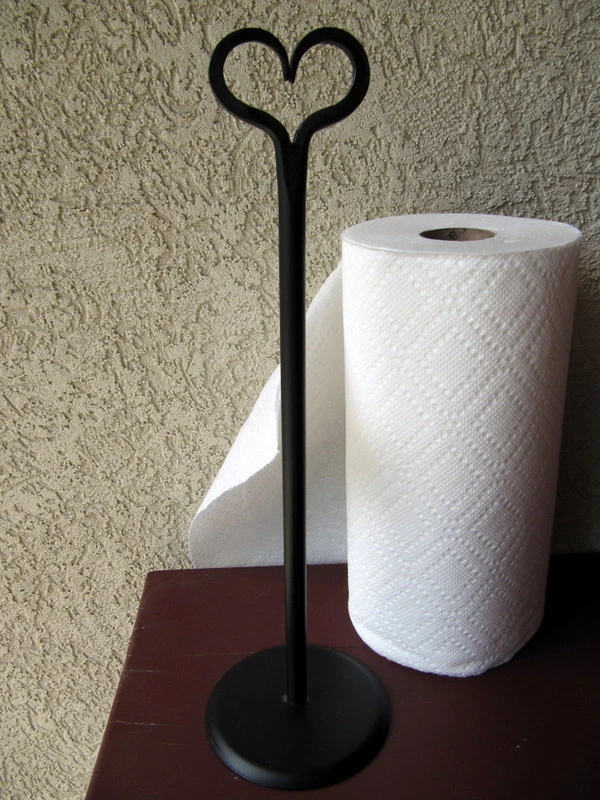 Forged Holder for Paper Towels, Paper Towel Stand, Free Standing Paper  Towel Holder 