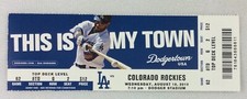 MLB 2010 08/18 Colorado Rockies at LA Dodgers Ticket-Rafael Betancourt WP