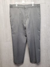 Vintage Levis Pants Mens Fits 38x28 Action Slacks Gray Dress Trousers 40x30