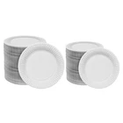 White Disposable Paper Plates Party 7"/9" Round BBQ Caterers 50 to 500 Bulk Buy