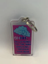 Kalan Keychain Shhh Im Listening To The Wind Whistling Through Your Head Cloud