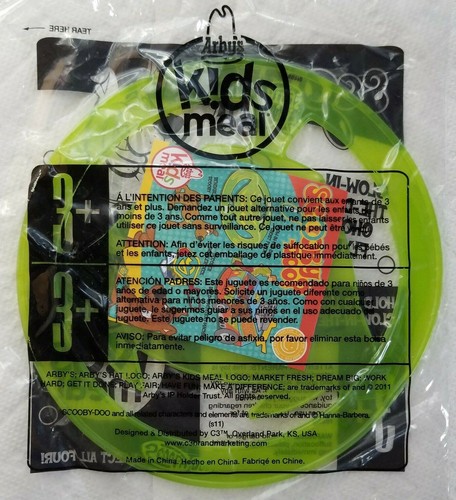 ARBY'S KIDS MEAL TOYS SCOOBY-DOO GLOW-IN-THE-DARK GHOST FLYER Flying Disc - Picture 7 of 12