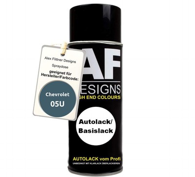 Für Chevrolet 05U Misty Blue Metallic Spraydose Basislack Sprühdose 400ml
