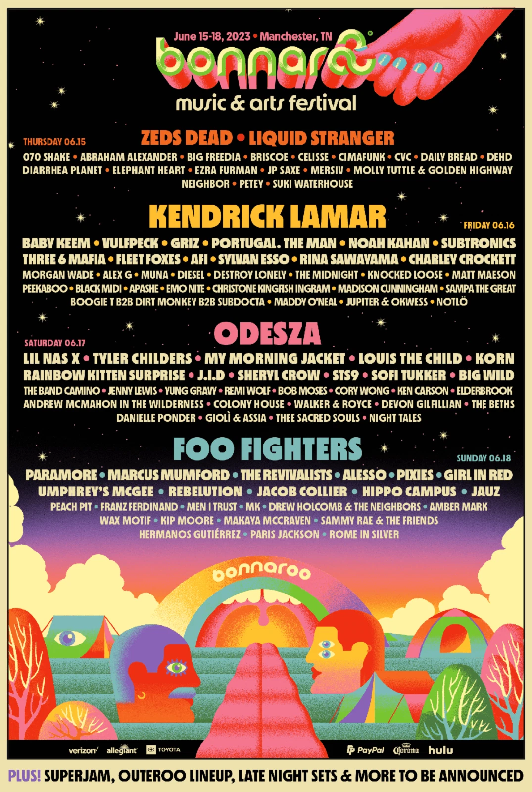Bonnaroo 2023 Concert Poster