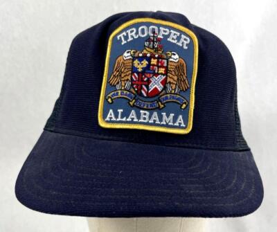 Vintage: Trooper Alabama Mesh Snapback Cap Hat Blue One Size Fits 