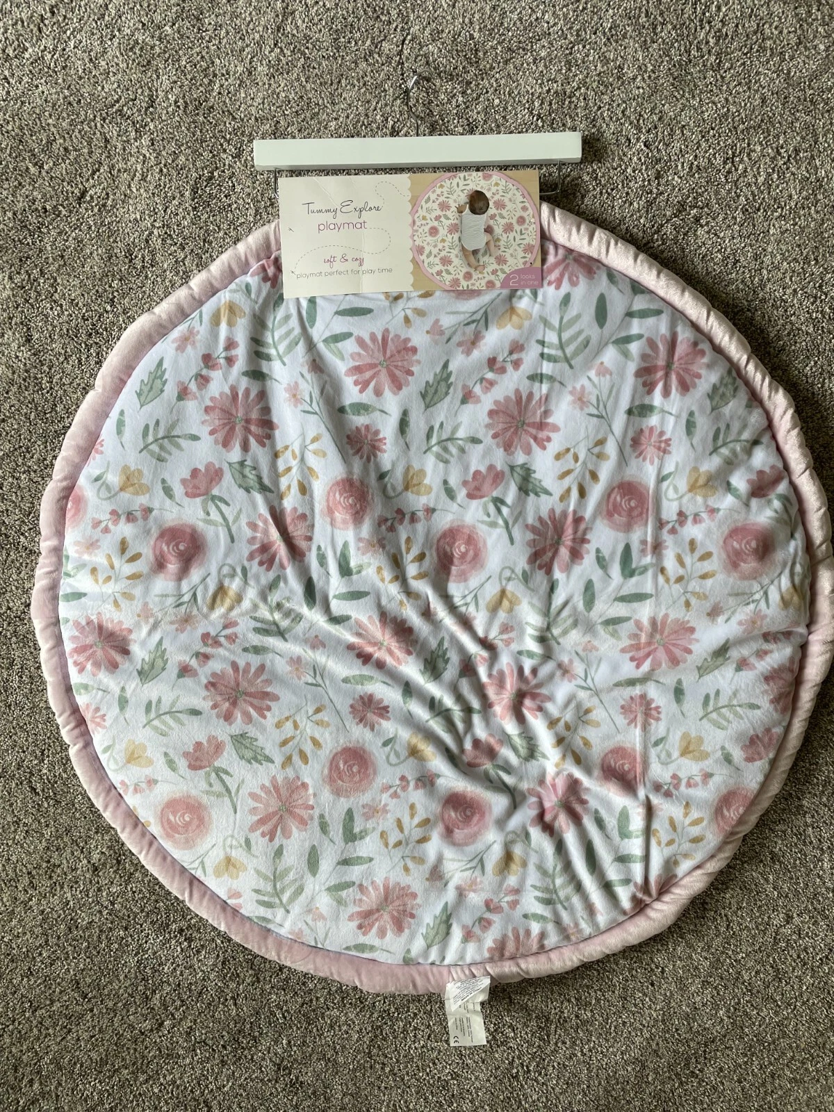 Tummy Explore Playmat - 2 Designs Flowers and Stripes