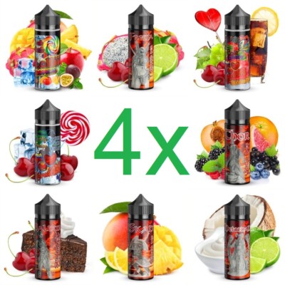 4 x Lädla Juice Aroma Konzentrat je 10ml für je 120ml E-Zigaretten E-Liquid