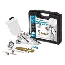 Anest Iwata 9276 HVLP Gravity Paint Spray Gun Kit with 1.5 1.8 mm Nozzles