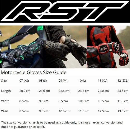 RST Tractech Evo 4 Mens Motorcycle Gloves Race Track Day Racing Bike Gloves - Picture 7 of 45