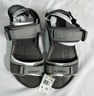Adidas Terrex Hydroterra Sandal IE8009 Charcoal Gray & Black 9M