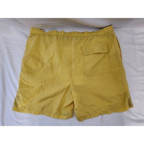 Trader Bay Nylon Swim Trunks Athletic Shorts Yellow Casual Mens L - Picture 2 of 3