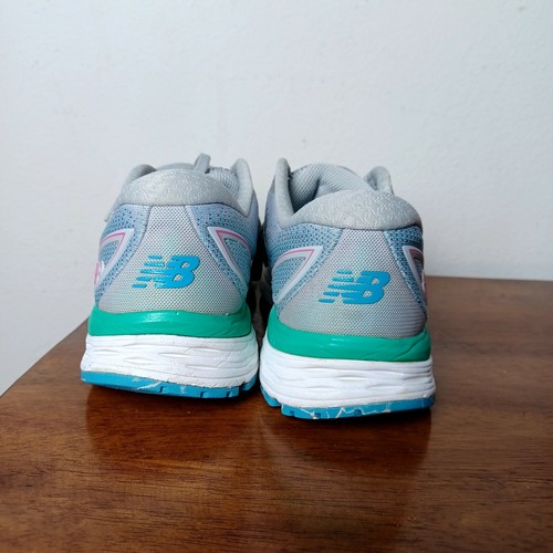New Balance Shoes Womens 9.5 880V9 Running Sneakers Gray White Blue Trufuse - Picture 6 of 10