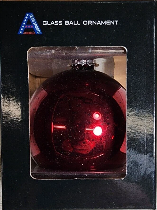 俄克拉荷马大学 - Sooners - OU - 圣诞装饰品 - 水星玻璃 - 全新 — 第 3/4 张图片