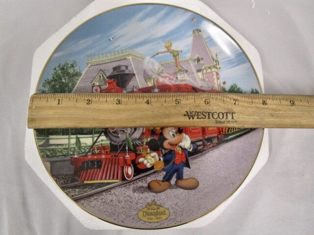 DISNEYLAND'S 40TH ANNIVERSARY PLATE - DISNEYLAND RAILROAD - In Box