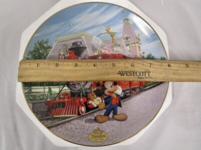 DISNEYLAND'S 40TH ANNIVERSARY PLATE - DISNEYLAND RAILROAD - In Box