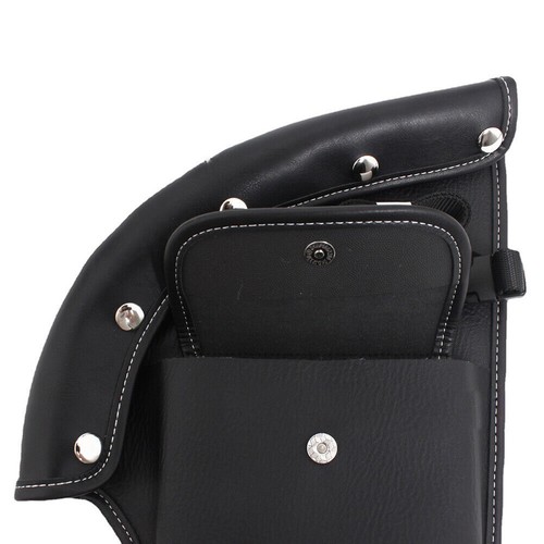Black Warmer Wind Deflector Lower Chap Leg For Indian Chief Chieftain Roadmaster - Picture 8 of 12