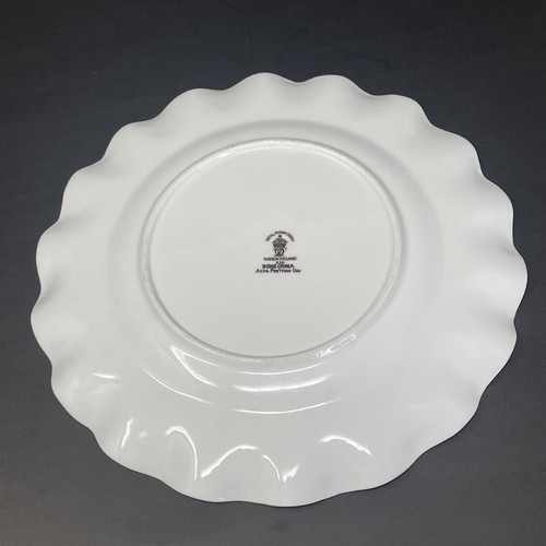 HTF Royal Crown Derby Portman Oak A1174 Gold Gilted Scalloped Plate 8.5in - Picture 10 of 12