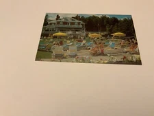 Lenox, Mass. ~ Eastover - Poolside Scene - Unposted Vintage Postcard