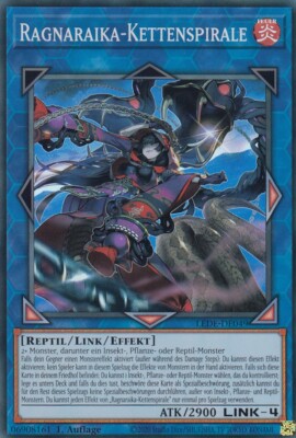 Ragnaraika-Kettenspirale LEDE-DE049 Super Rare Legacy of Destruction Yugioh