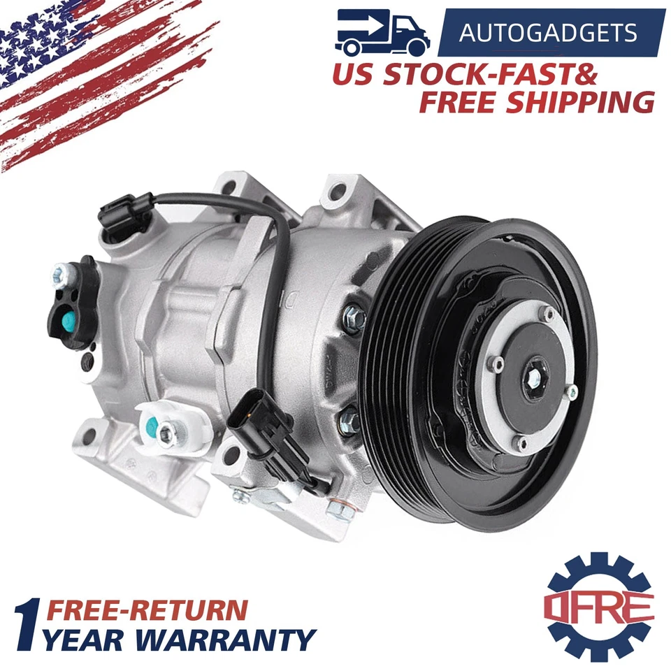 A/C AC Compressor For Hyundai Accent 2012 2014-16 & Kia Rio 1.6L 2012-2015 Foto 3 de 4