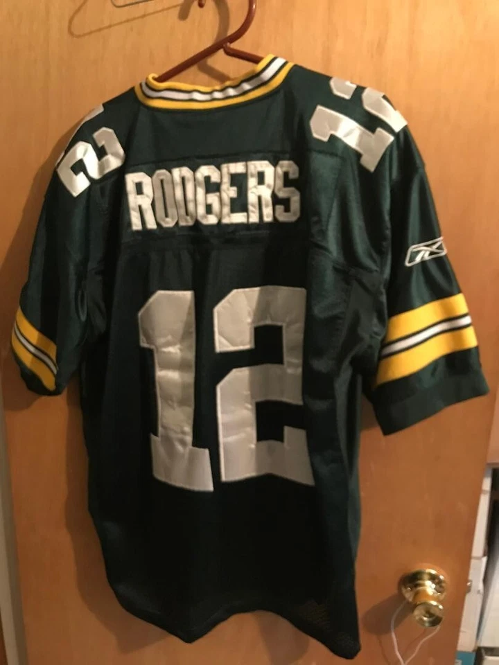 ЗЕЛЕНАЯ ВЫШИТАЯ ФУТБОЛКА GREEN BAY PACKERS ARRON RODGERS PACKERS РАЗМЕР 50 - Изображение 2 из 4
