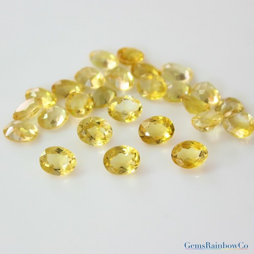 Natural Citrine Oval Shape Faceted Loose gemstone 5x3 mm to 10x8 mm A Quality - Picture 3 of 8