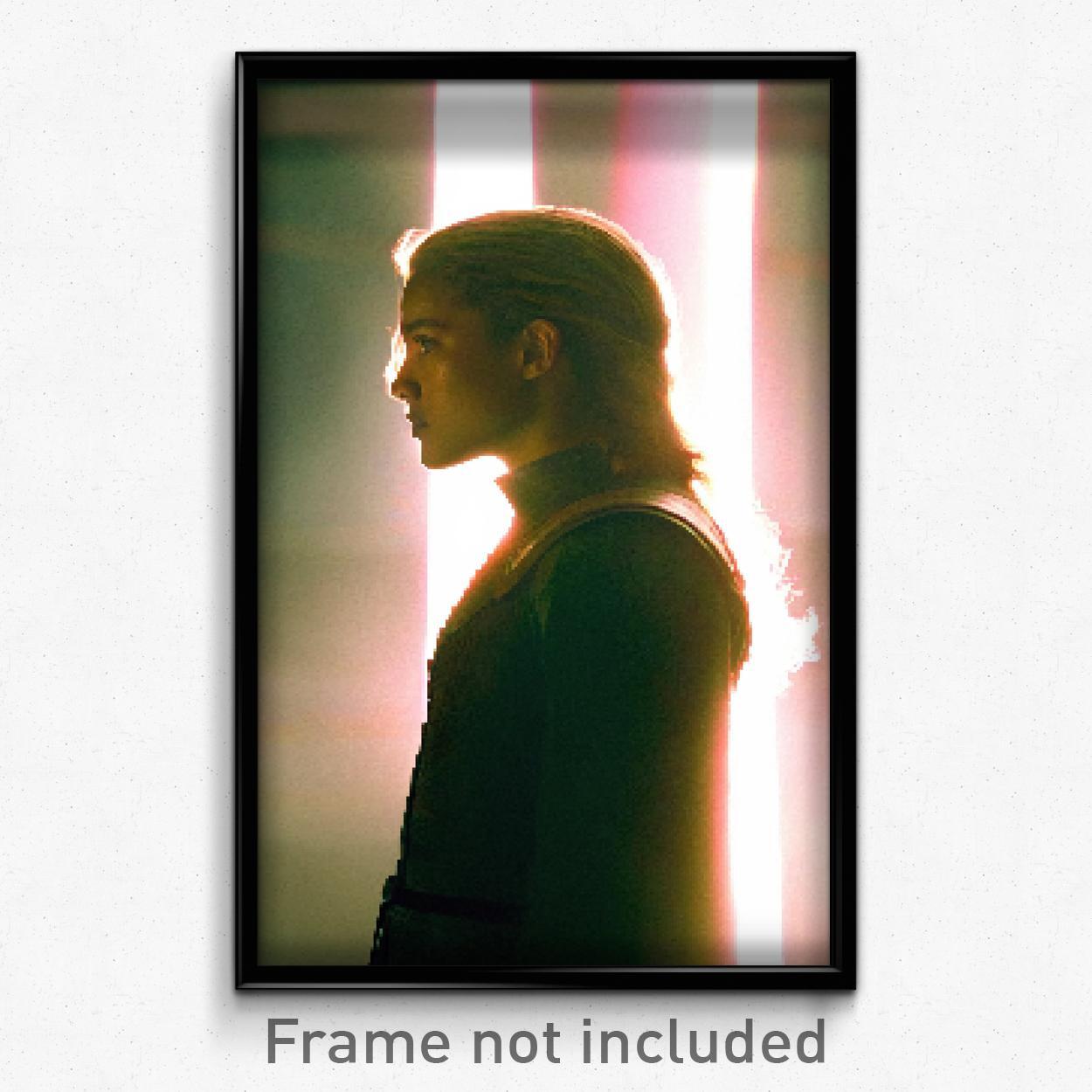 Pixel Art Poster - Thoughtful Arrowslit (8 Bit Psychedelic Video Game Print)