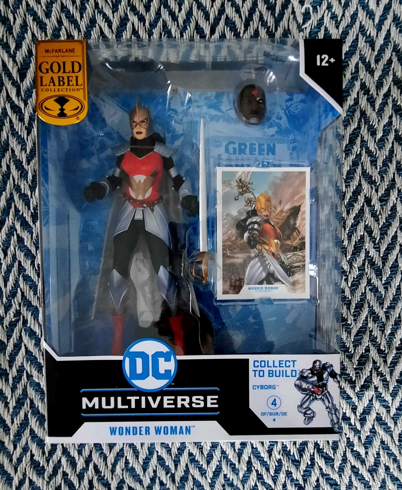 McFarlane Toys - DC Multiverse - Gold Label Flashpoint Wonder Woman - Cyborg BAF