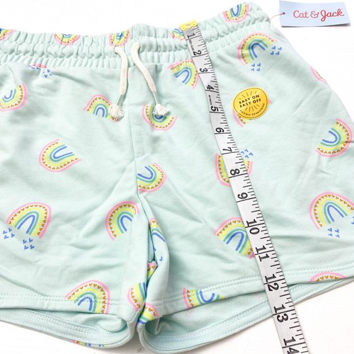 Cat & Jack Girls Size XXL 18 Shorts Mint Rainbow NWD - Picture 5 of 9