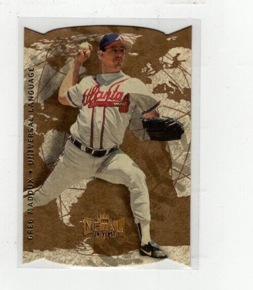 1998 Greg Maddux Metal Universe Universal Language #UL12 Free Shipping (E1047)
