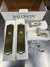 Baldwin 6939-060-FD Bristol Full DUMMY Lever Set - Satin Brass & Brown - New