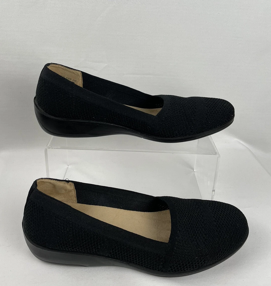 Lifestride Immy Black Loafer wedge Womens Shoes Size US 9 M