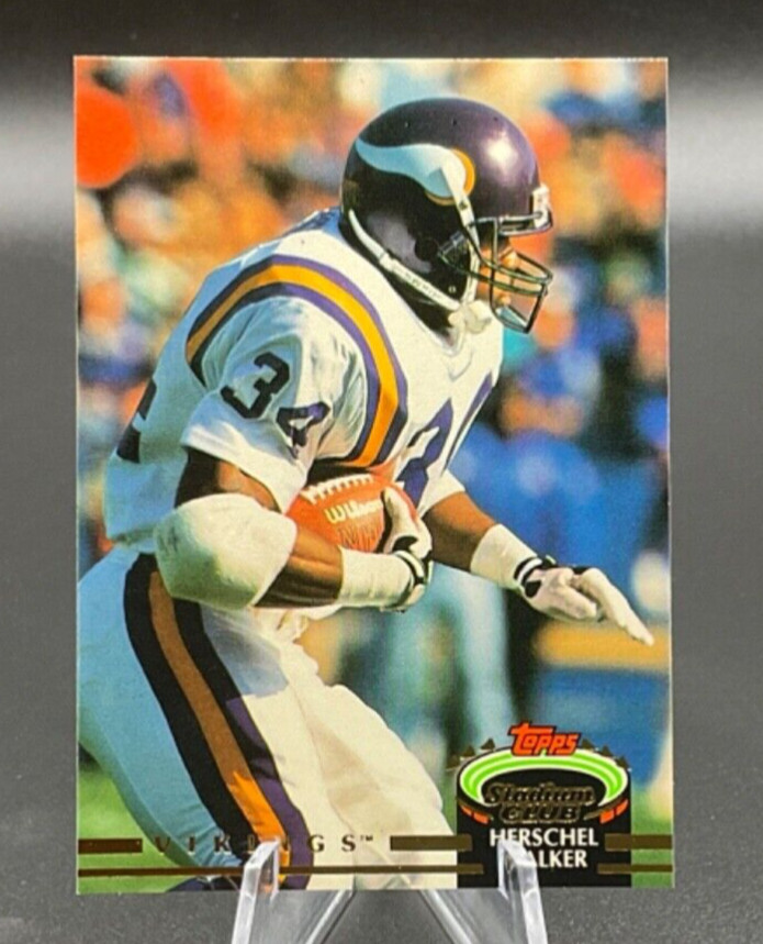 Herschel Walker #72 Football Cards 1992 Stadium Club trading card — raw and PSA graded price guide