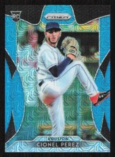 2019 Prizm CIONEL PEREZ Blue Mojo Baseball card #/399 HOUSTON ASTROS