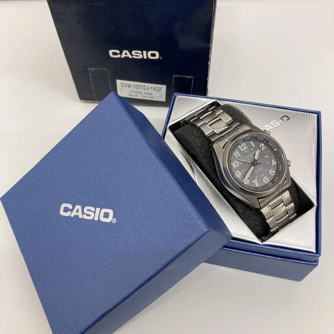 CASIO OVW-100TDJ-1A2JF Solar Wave Ceptor Overland Quartz Men
