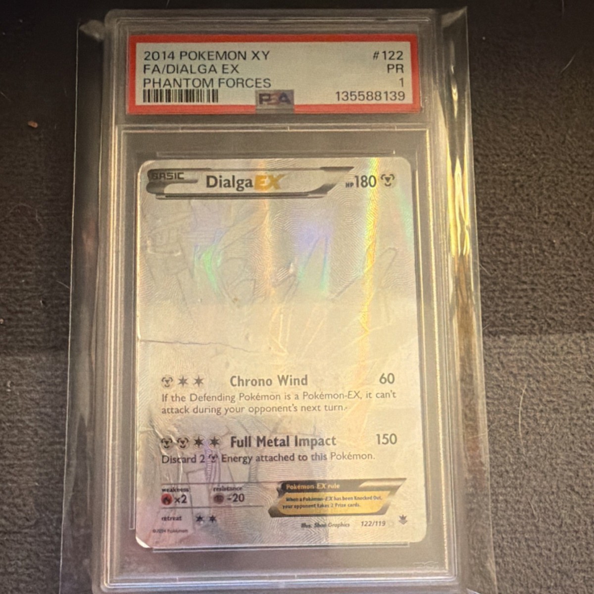 dialga silver pokemon card Origin Dialga V SR(SA) 075/067 Time Gazer s10D Mint – japanmaster main image 0