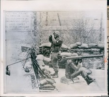 1961 Us Army Germany Gi Guard Field Glasses Bazooka Berlin Soviet Photo 3X5