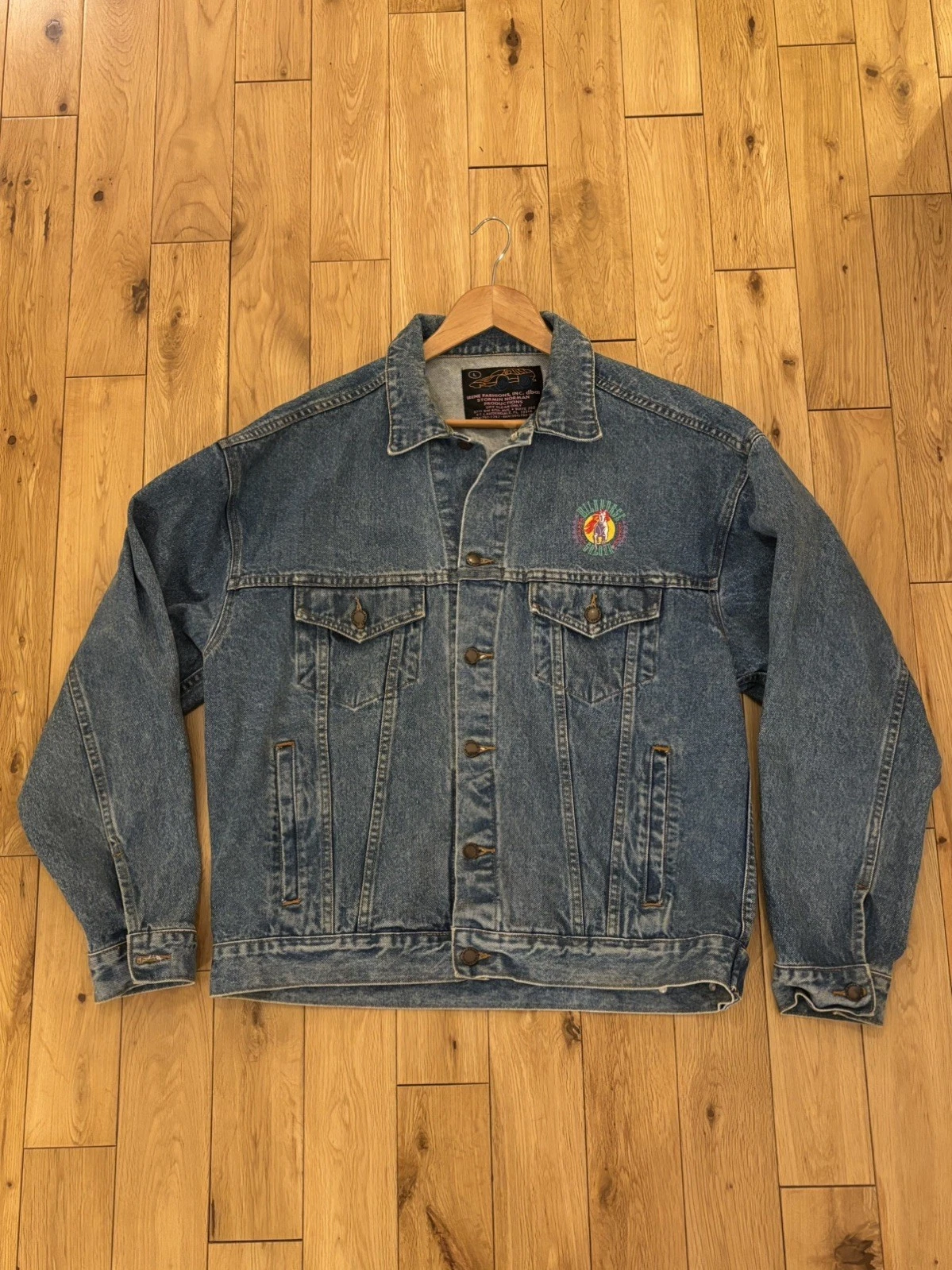 Vintage Wild Horse Saloon Orlando Denim Jacket Size Large 90’s