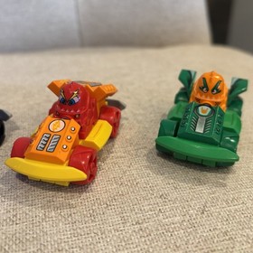 LEGO RACERS 2001 Set of 4 - 4573 Lightor, 4572 Scratch, 4569 Warrior, 4566 Gear