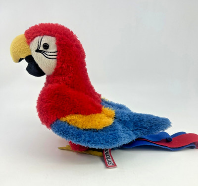 Douglas Cuddle Toys Red Parrot Bird  Stuffed Animal Bird tropical Plush Toy