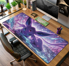 Celestial Gaze Espeon Mouse Pad, Psychic Gaming Desk Mat